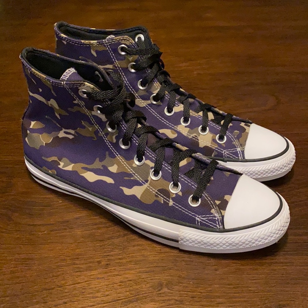 Camouflage High-Top Sneakers